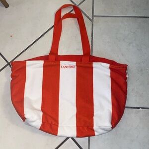 Lancôme French terry beach tote bag